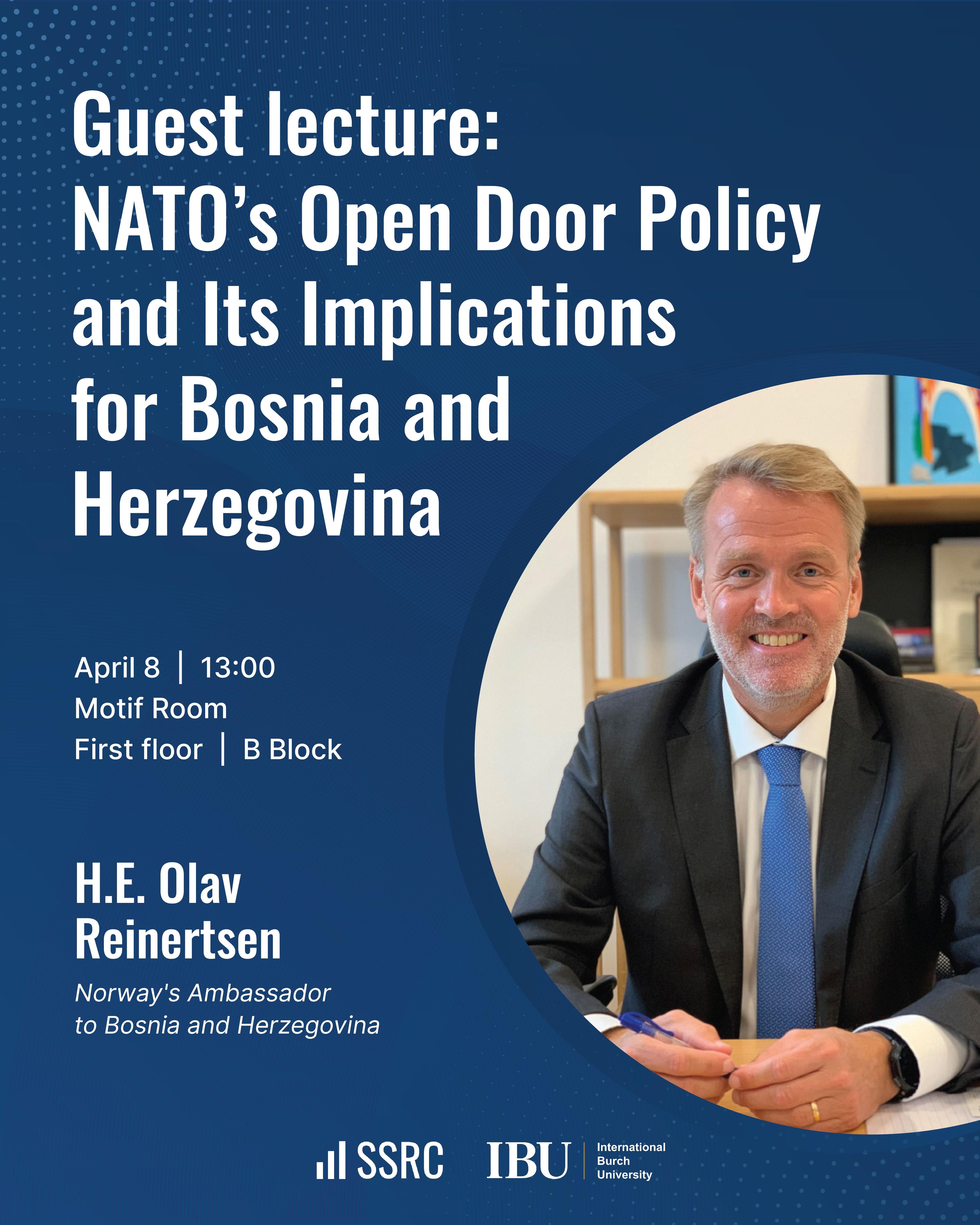 Guest lecture: “NATO’s Open Door Policy and Its Implications for Bosnia and Herzegovina”